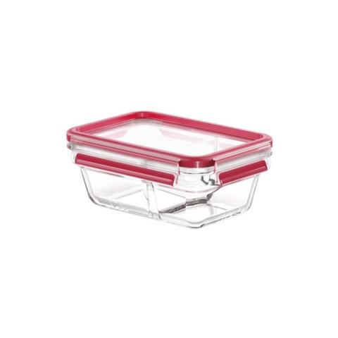 Masterseal fresh verre, boîte alimentaire rectangulaire 0,8 l + séparateur, conservation des aliments, empilable, compatib - Tefal