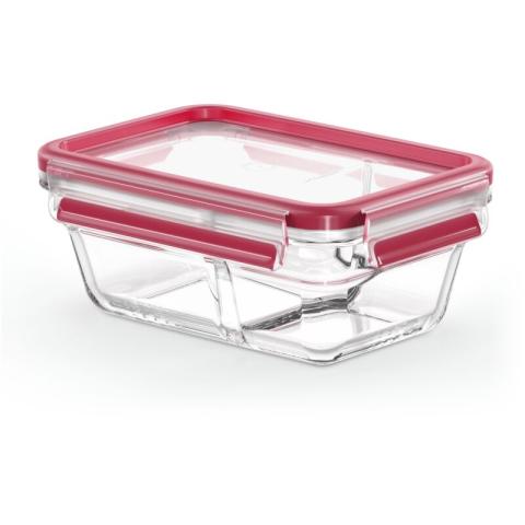 Masterseal fresh verre, boîte alimentaire rectangulaire 0,8 l + séparateur, conservation des aliments, empilable, compatib - Tefal