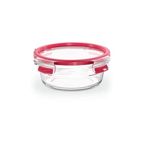 Masterseal fresh verre, boîte alimentaire ronde 0,6 l , conservation des aliments, empilable, compatible four et congélate - Tefal