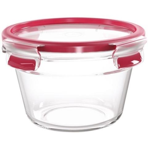 Masterseal fresh verre, boîte alimentaire ronde 0,9 l , conservation des aliments, empilable, compatible four et congélate - Tefal