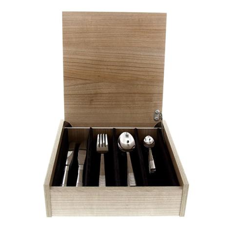 Ménagère Calenda 48 pièces coffret bois Albert de Thiers Ménagère Calenda 48 pièces coffret bois Albert de Thiers