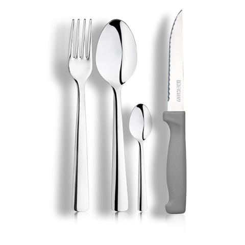 Ménagère Eatitaly inox 24 pièces avec couteau à steak Inoxriv Ménagère Eatitaly inox 24 pièces avec couteau à steak Inoxriv