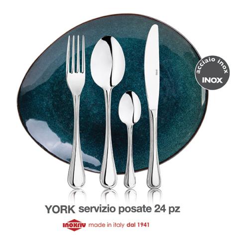 Ménagère Inox York 24 pièces Inoxriv