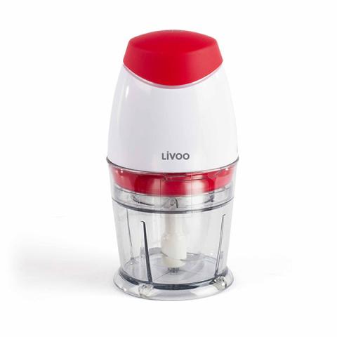 Mini Hachoir électrique rouge 25 cl 160 W DOP118R Livoo