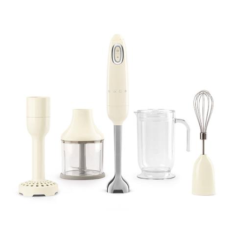 Mixeur plongeant avec accessoires 700 W HBF22RDEU crème Smeg Mixeur plongeant avec accessoires 700 W HBF22RDEU crème Smeg