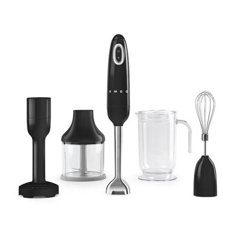 Mixeur plongeant avec accessoires 700 W HBF22RDEU noir Smeg