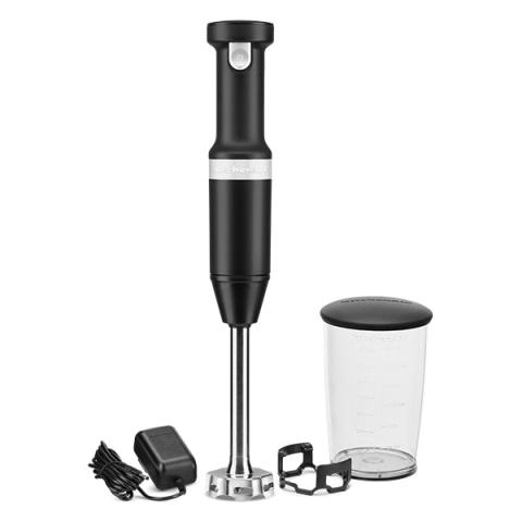 Mixeur plongeant sans fil noir 5KHBBV53EBM Kitchenaid