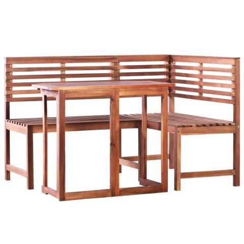Mobilier de bistro 2 pièces bois d'acacia massif 02_0014533