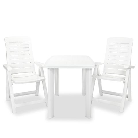 Mobilier de bistro 3 pièces plastique blanc 02_0014543