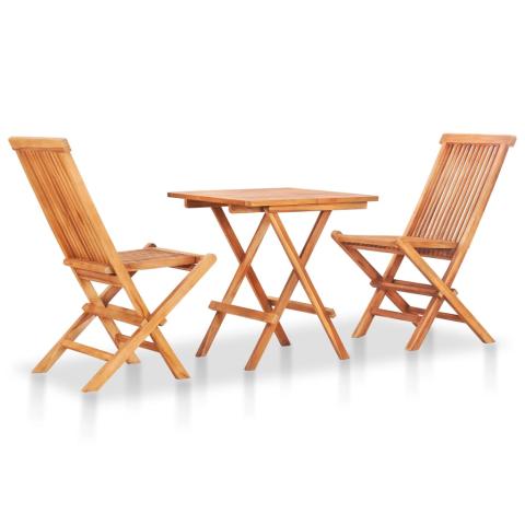 Mobilier de bistro pliable 3 pièces bois de teck solide 02_0014553