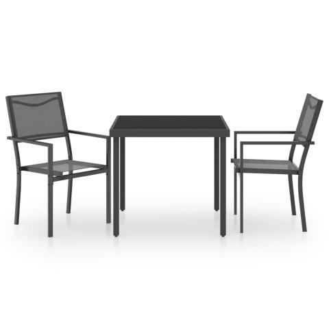 Mobilier de salle à manger d'extérieur 3 pièces acier 02_0014559