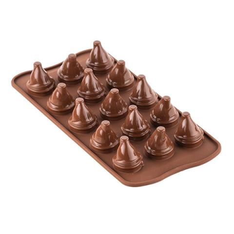 Moule 3D chocolat Mr and Mrs Brown en silicone Silikomart Moule 3D chocolat Mr and Mrs Brown en silicone Silikomart