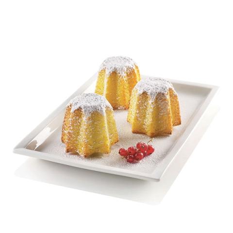 Moule 6 mini-pandoro en silicone Silikomart Moule 6 mini-pandoro en silicone Silikomart