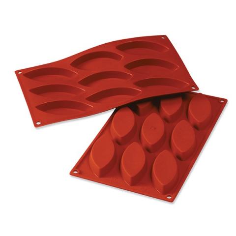 Moule 9 barquettes ou calissons silicone Silikomart Moule 9 barquettes ou calissons silicone Silikomart