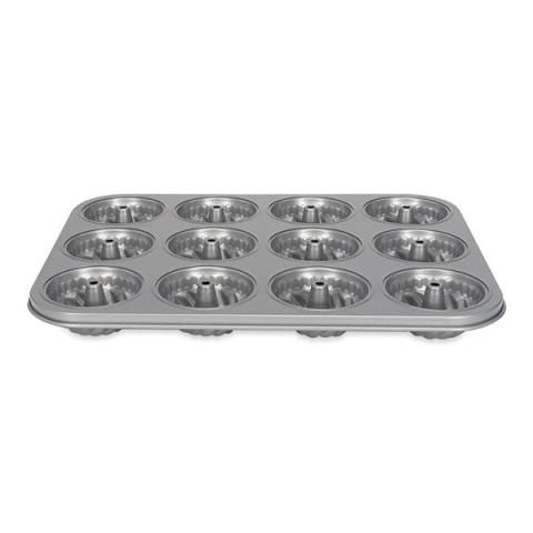 Moule en acier revêtement anti-adhérent 12 mini kouglofs Patisse Moule en acier revêtement anti-adhérent 12 mini kouglofs Patisse