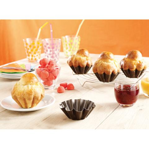 Moule à brioche 8 cm revêtu Gobel
