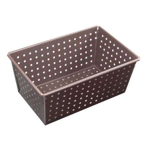 Moule à pain perforé - antiadhérent - 160x100 mm dim ext / 140x80mm dim int - h70mm Gobel