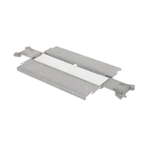 Moule à pâté croûte perforé inox Géo forme 24 cm De Buyer