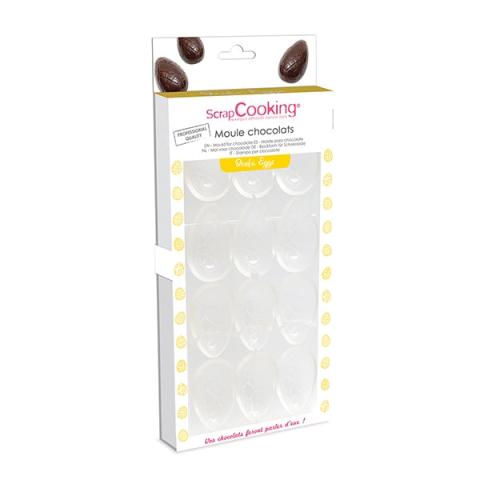 Moule rigide pour œufs de pâques en chocolat Scrapcooking Moule rigide pour œufs de pâques en chocolat Scrapcooking
