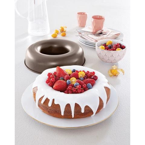 Moule à savarin ou couronne acier revêtu anti-adhérent 24 cm Mathon Moule à savarin ou couronne acier revêtu anti-adhérent 24 cm Mathon