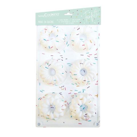 Moule silicone 6 kouglof - Funfetti Scrapcooking Moule silicone 6 kouglof - Funfetti Scrapcooking