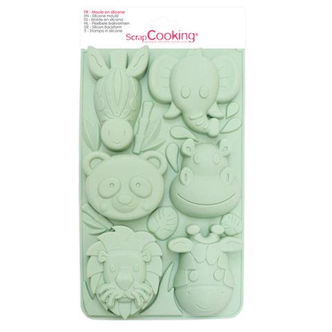 Moule en silicone Animaux de la jungle Scrapcooking Moule en silicone Animaux de la jungle Scrapcooking