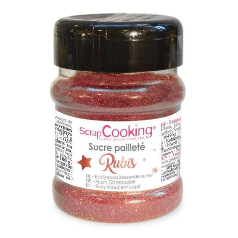 Paillettes sucrées - Rubis - 160 g Scrapcooking Paillettes sucrées - Rubis - 160 g Scrapcooking