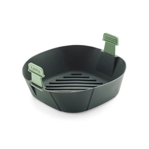 Panier carré en silicone pour friteuse à air chaud L Lékué