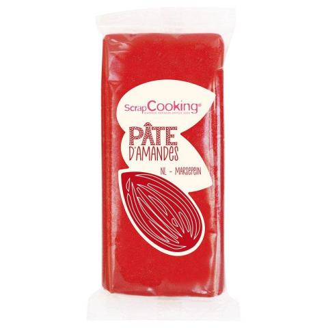 Pâte d'amande - Rouge - 200 g Scrapcooking Pâte d'amande - Rouge - 200 g Scrapcooking