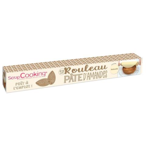Pâte d'amande en rouleau - Naturel - 300 g Scrapcooking Pâte d'amande en rouleau - Naturel - 300 g Scrapcooking