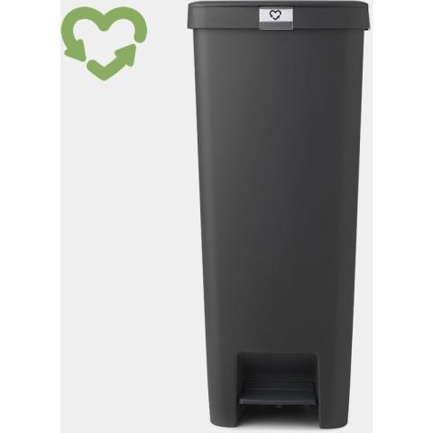 Pattumiera a pedale stepup 40L dark grey - Brabantia