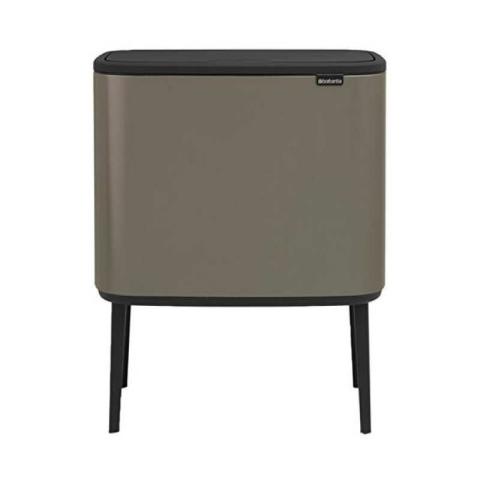 Pattumiera soft touch 11+23 lt bo touch bin platino - Brabantia