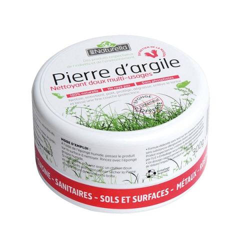 Pierre d'argile avec éponge 300 g Bio Naturella