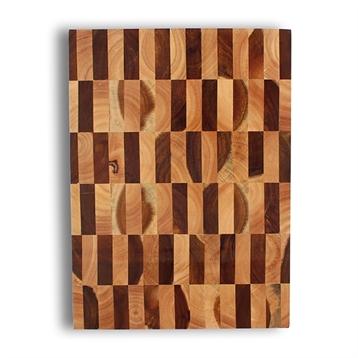 Planche à découper damier de bois 43 x 31 cm Ogo Planche à découper damier de bois 43 x 31 cm Ogo