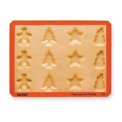 Plaque de 12 empreintes Noël Silpat