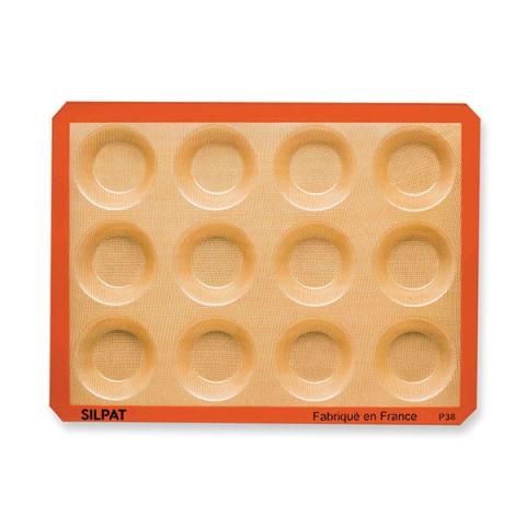 Plaque de 12 empreintes tartelettes Silpat Plaque de 12 empreintes tartelettes Silpat