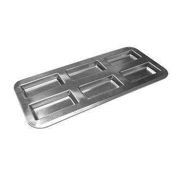 Plaque 6 financiers en fer blanc Gobel
