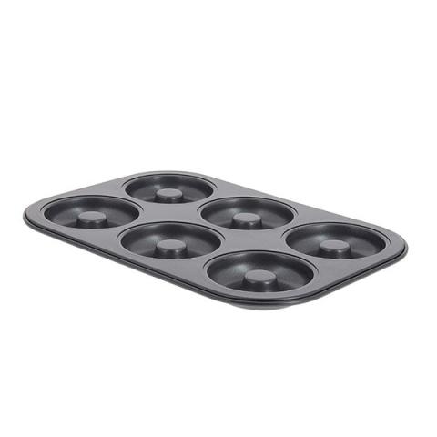 Plaque 6 mini savarins acier De Buyer