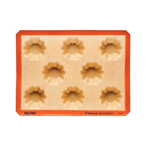 Plaque de 8 empreintes à briochettes Silpat