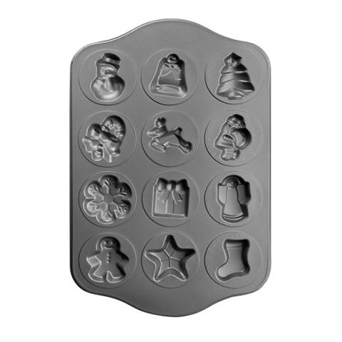 Plaque en acier 12 biscuits Noël Ibili Plaque en acier 12 biscuits Noël Ibili