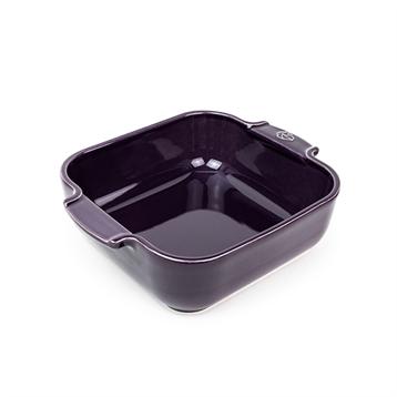 Plat carré en céramique Appolia 21 cm aubergine Peugeot Plat carré en céramique Appolia 21 cm aubergine Peugeot