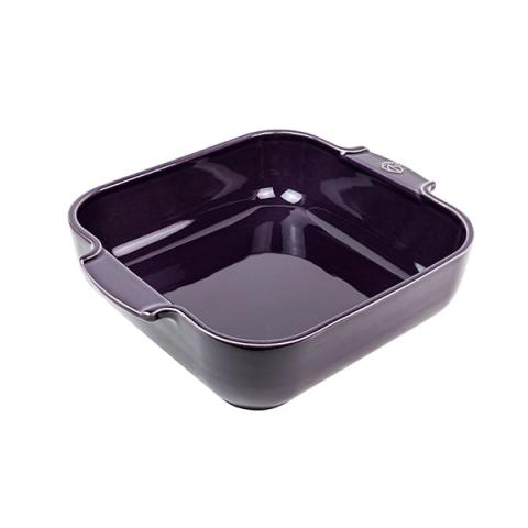 Plat carré céramique aubergine 28 cm Peugeot Plat carré céramique aubergine 28 cm Peugeot
