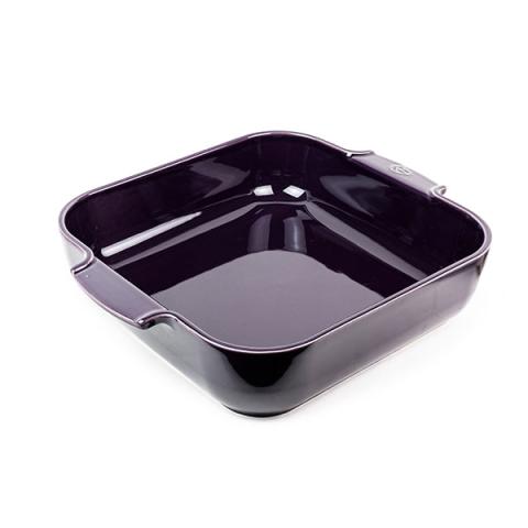 Plat à four carré en céramique Appolia aubergine 36 cm Peugeot Plat à four carré en céramique Appolia aubergine 36 cm Peugeot