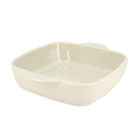 Plat à four carré Octave en grès beige 24 cm Menastyl Plat à four carré Octave en grès beige 24 cm Menastyl