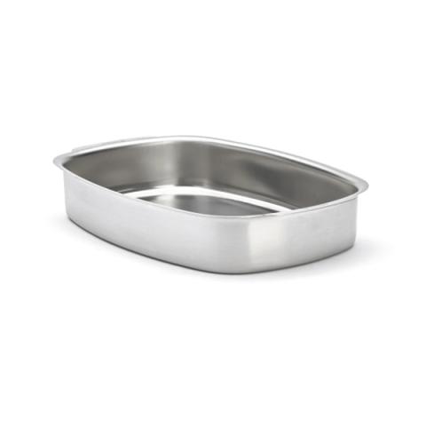 Plat à four en inox rectangulaire 38 x 26 cm De Buyer Plat à four en inox rectangulaire 38 x 26 cm De Buyer
