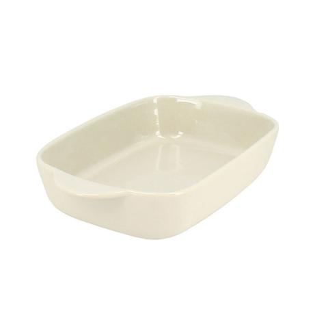 Plat à four rectangulaire Octave en grès beige 21,8 x 13,5 cm Menastyl