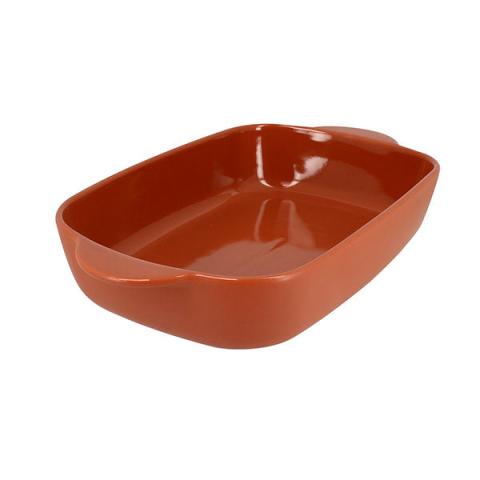 Plat à four rectangulaire Octave en grès terracotta 33,8 x 20 cm Menastyl Plat à four rectangulaire Octave en grès terracotta 33,8 x 20 cm Menastyl