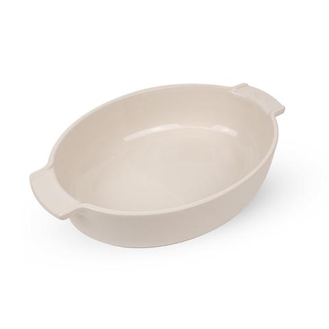 Plat ovale céramique écru 31 cm Peugeot