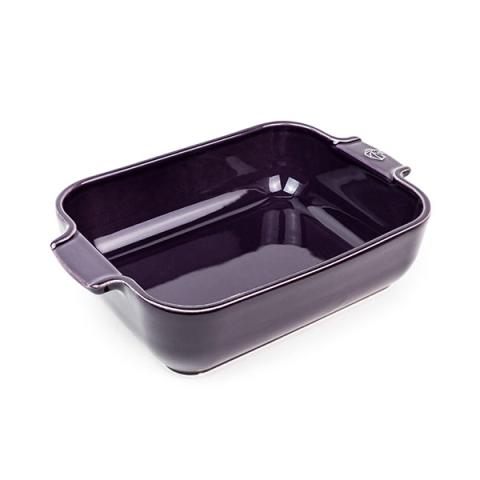 Plat rectangulaire aubergine 25 cm Peugeot