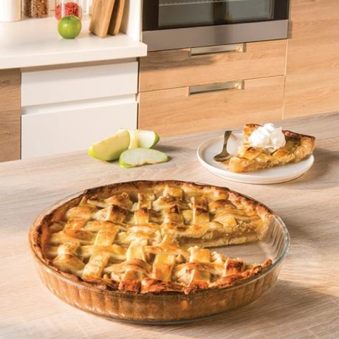 Plat à tarte verre borosilicate 26,5 cm Mathon Plat à tarte verre borosilicate 26,5 cm Mathon